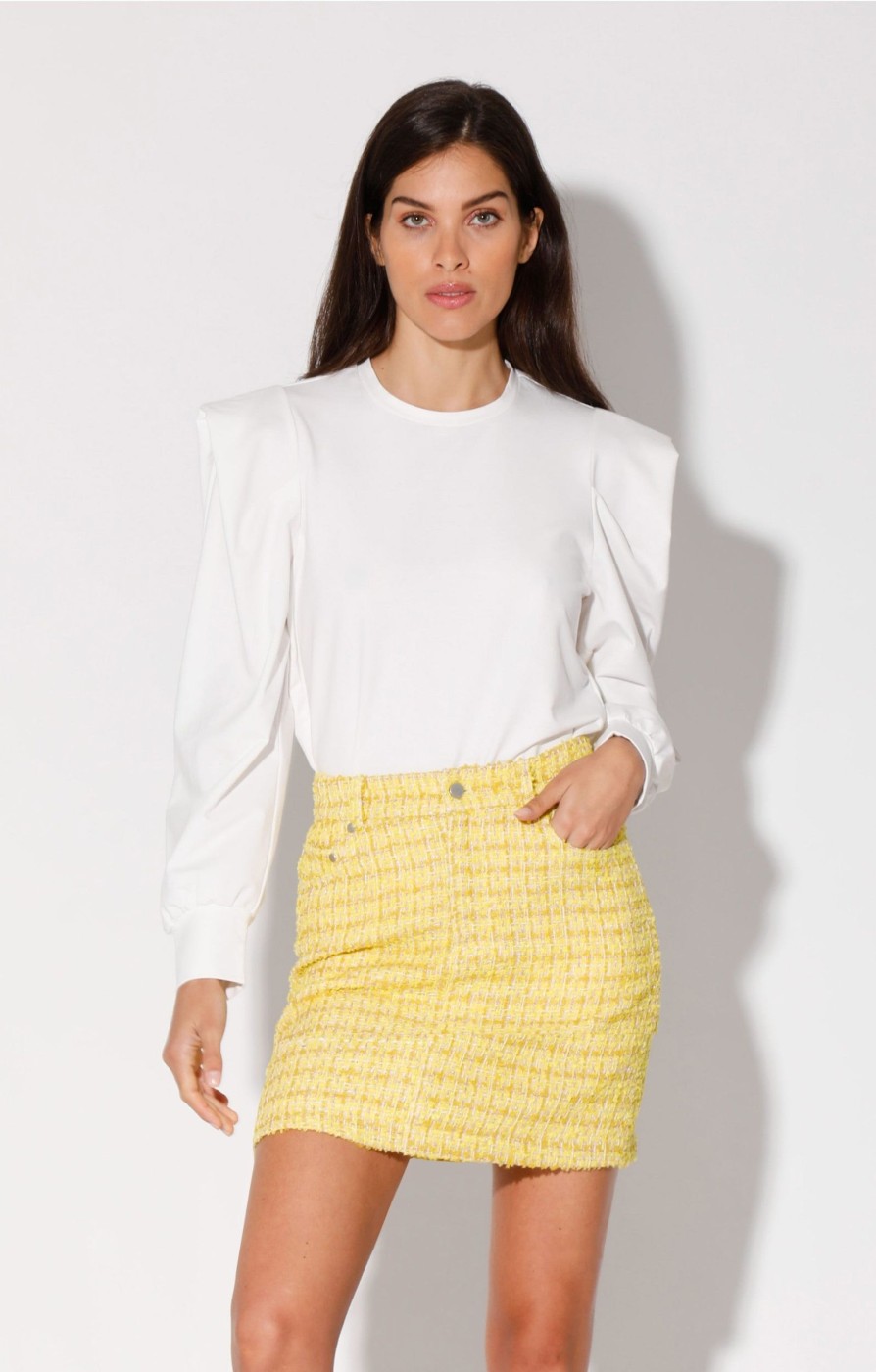 Walter Baker Alicia Skirt, Sunshine Tweed | Bottoms