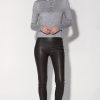 Walter Baker Raquelle Pant, Mocha-Stretch Leather | Leather