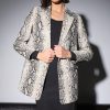 Walter Baker Kiki Blazer, Grey Snake-Leather | Leather