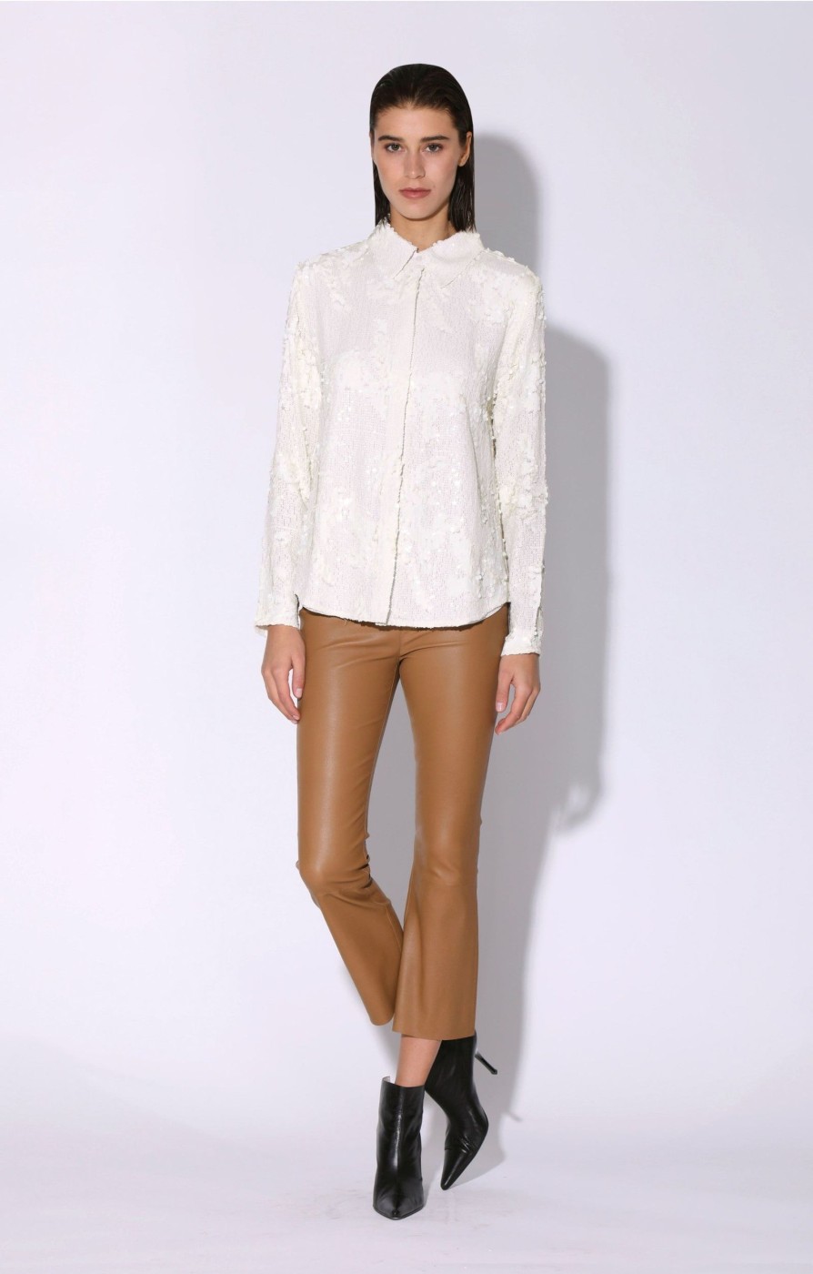 Walter Baker Athena Top, Vanilla Cloud Sequin | Tops