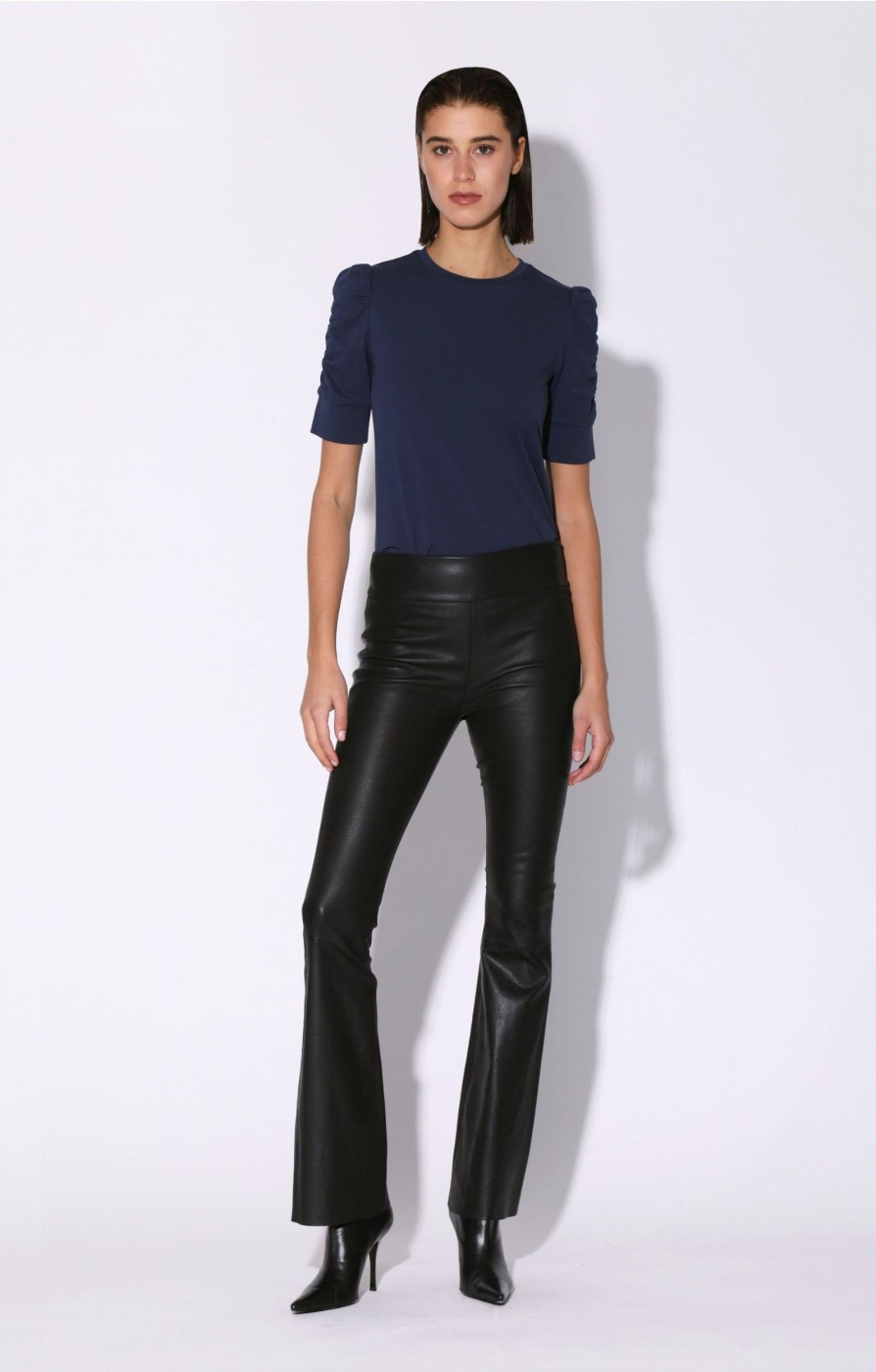 Walter Baker Lexie Pant, Black-Stretch Leather | Leather