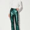 Walter Baker Selma Pant, Emerald Metallic-Leather | Leather