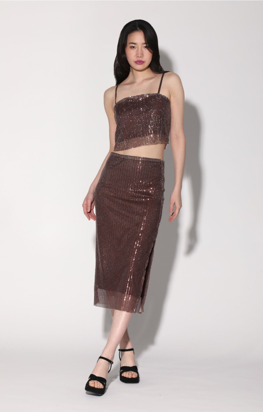 Walter Baker Chellie Top, City Sequin Mink | Tops