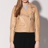 Walter Baker Liz Jacket, Latte-Leather | Leather