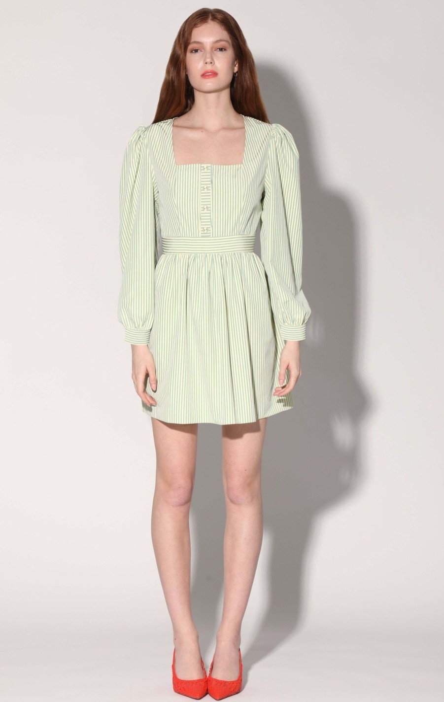 Walter Baker Sadia Dress, Lemon Teal | Dresses