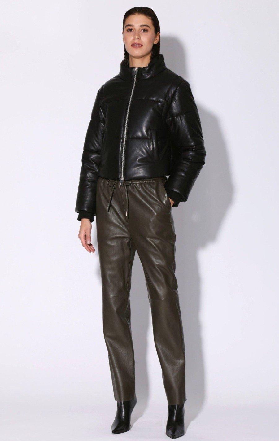 Walter Baker Lorenza Jacket, Black-Leather | Jackets