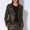 Walter Baker Allison Jacket, Moss-Leather | Jackets