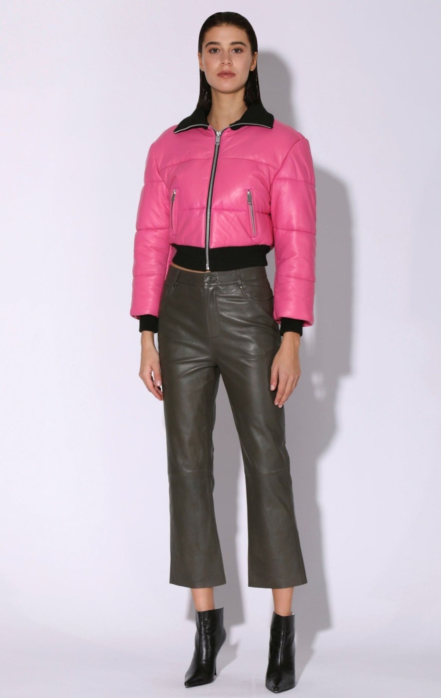 Walter Baker Laylah Jacket, Candy-Leather | Leather