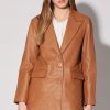 Walter Baker Kiki Blazer, Camel-Leather | Jackets