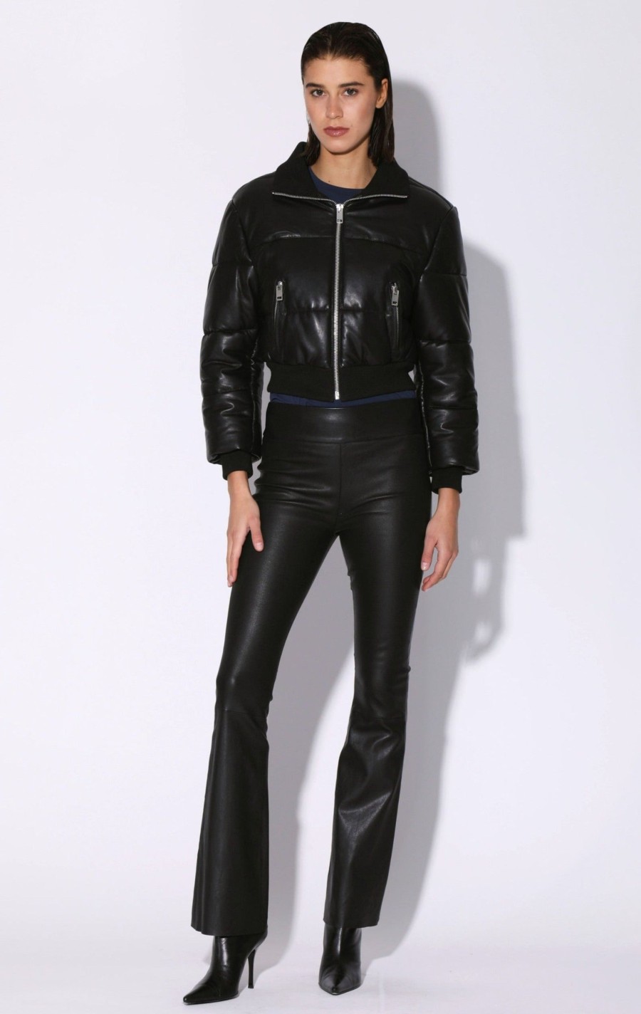 Walter Baker Laylah Jacket, Black-Leather | Jackets