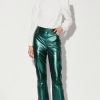 Walter Baker Selma Pant, Emerald Metallic-Leather | Bottoms