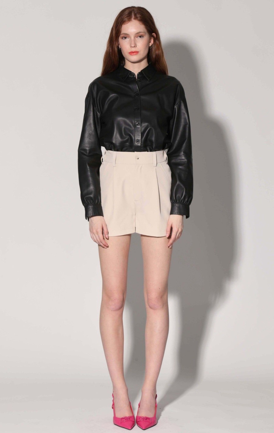 Walter Baker Jasmine Short, Bone | Bottoms