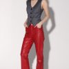 Walter Baker Selma Pant, Red-Leather | Bottoms