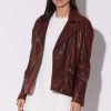 Walter Baker Alexa Jacket, Redwood-Leather | Leather