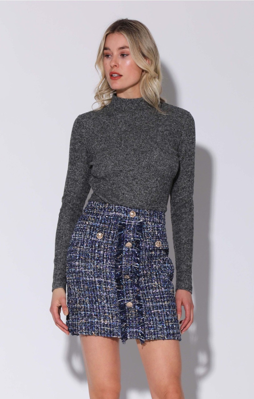 Walter Baker Iliana Skirt, Aurora Tweed | Bottoms