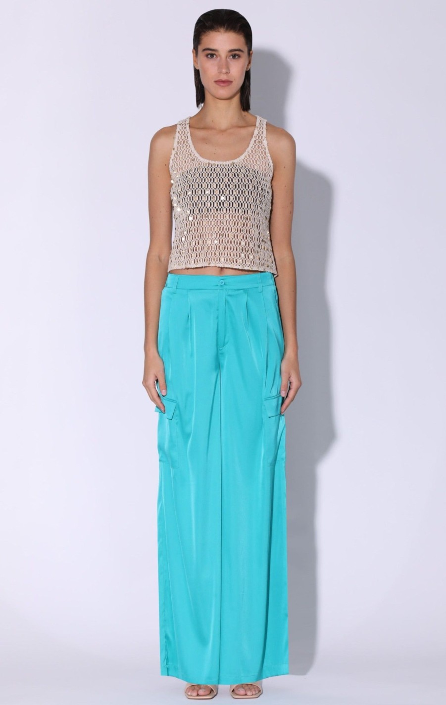 Walter Baker Chayse Top, Crochet Sequin | Tops