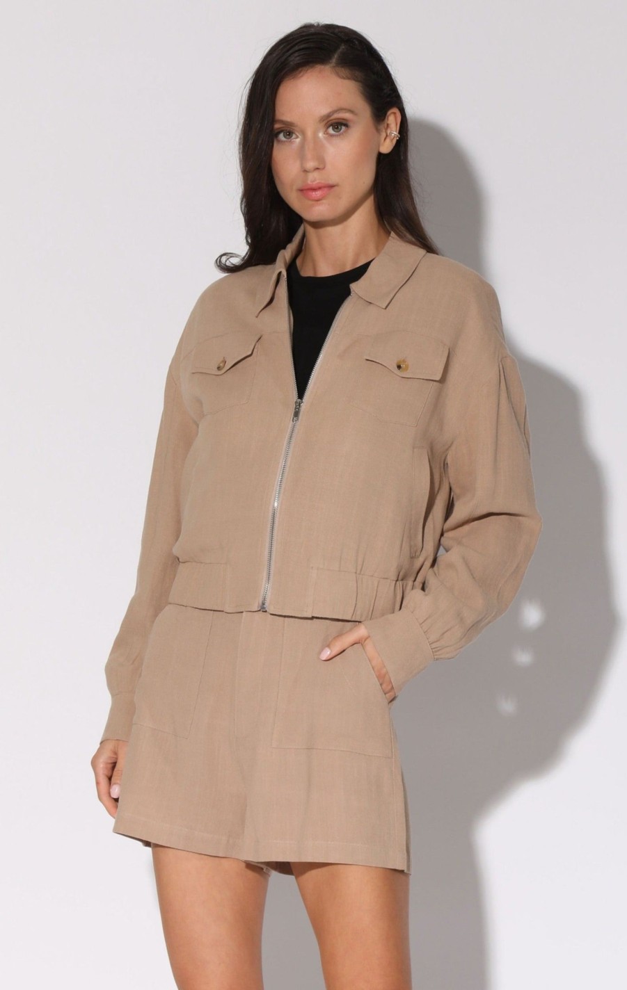 Walter Baker Charlize Jacket, Straw | Jackets