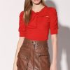 Walter Baker Shirley Skirt, Teak-Leather | Bottoms