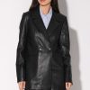 Walter Baker Misha Blazer, Black-Leather | Jackets