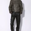 Walter Baker Lorenza Jacket, Moss-Leather | Leather