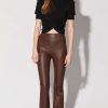 Walter Baker Lexie Pant, Walnut-Stretch Leather | Leather