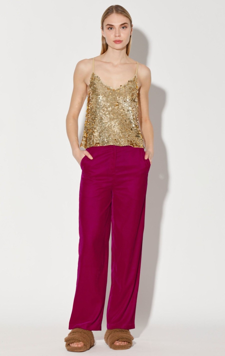 Walter Baker Haley Top, Gold | Tops