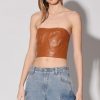 Walter Baker Tanvi Top, Camel-Leather | Tops