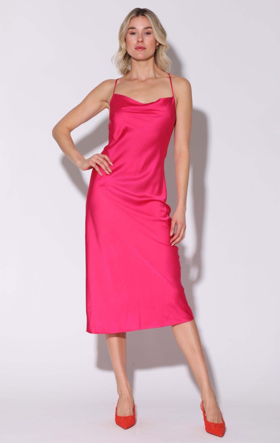 Walter Baker Dani Dress, Bright Pink | Dresses