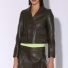 Walter Baker Estrella Jacket, Moss-Leather | Leather