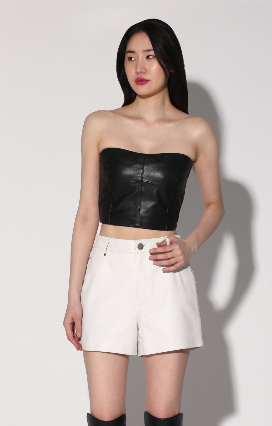 Walter Baker Sarah Short, Bright White-Leather | Leather