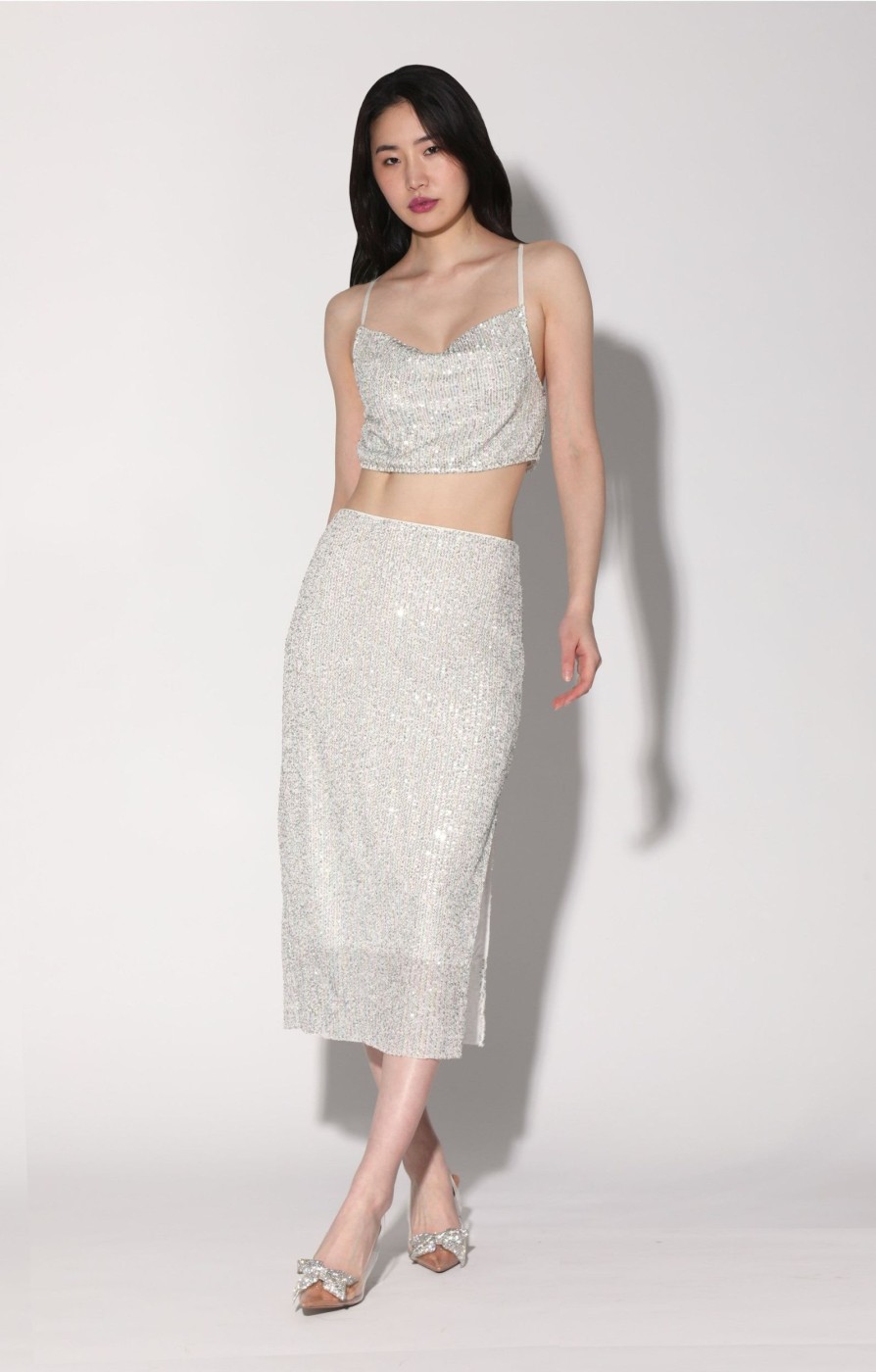 Walter Baker Crista Skirt, Ice Sequin | Bottoms