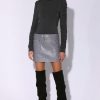 Walter Baker Gavriel Skirt, Granite-Leather | Leather