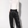 Walter Baker Luka Pant, Black-Leather | Bottoms