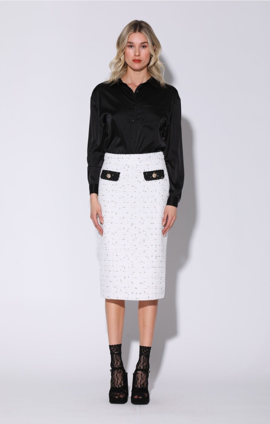 Walter Baker Melany Skirt, Parisian Tweed Combo | Bottoms