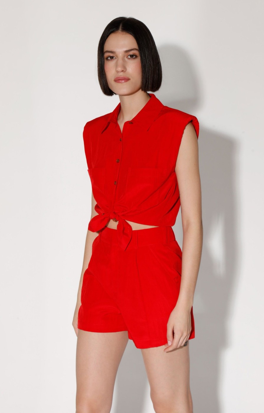 Walter Baker Donatella Top, Red | Tops