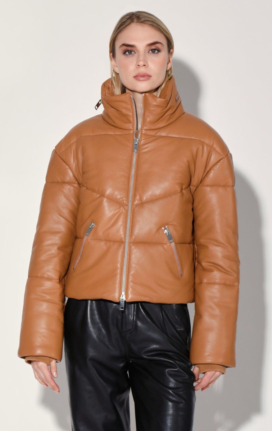 Walter Baker Edwina Jacket, Camel-Leather | Leather