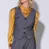 Walter Baker Luanna Vest, Grey | Tops