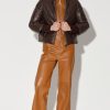 Walter Baker Edwina Jacket, Mocha-Leather | Leather