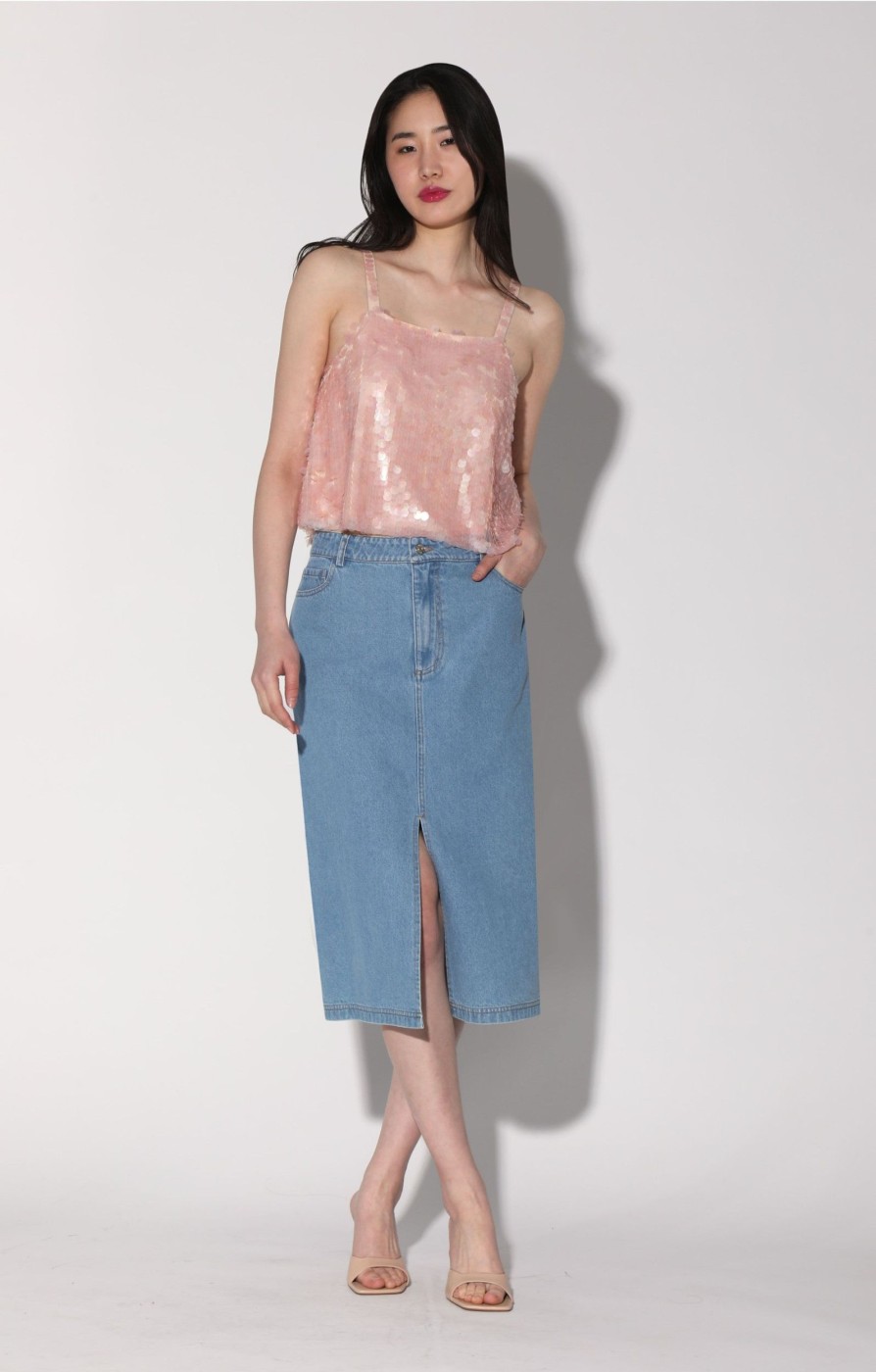 Walter Baker Nicky Top, Blush Prism Sequin | Tops