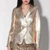 Walter Baker Marley Blazer, Gold-Leather | Jackets