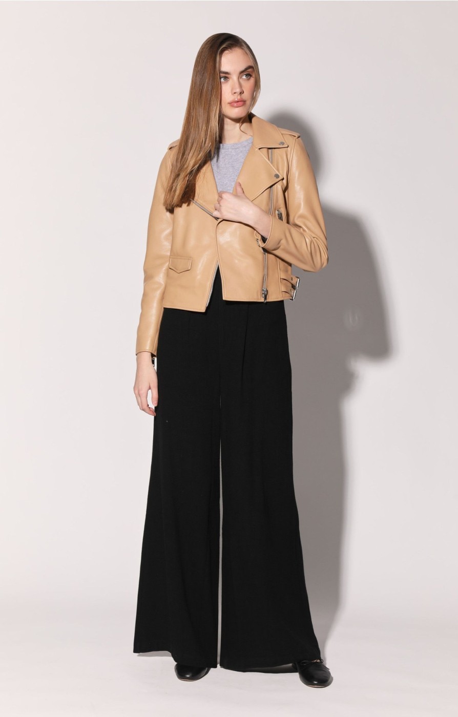 Walter Baker Liz Jacket, Latte-Leather | Jackets