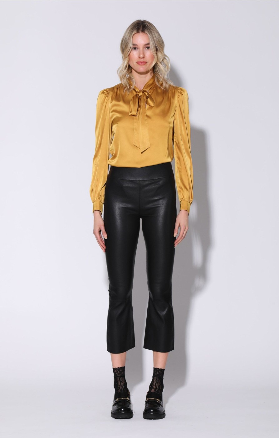 Walter Baker Luisa Pant, Black-Stretch Leather | Bottoms