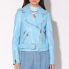 Walter Baker Allison Jacket, Sky Blue-Leather | Jackets