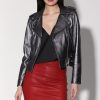 Walter Baker Liz Jacket, Gunmetal-Leather | Jackets