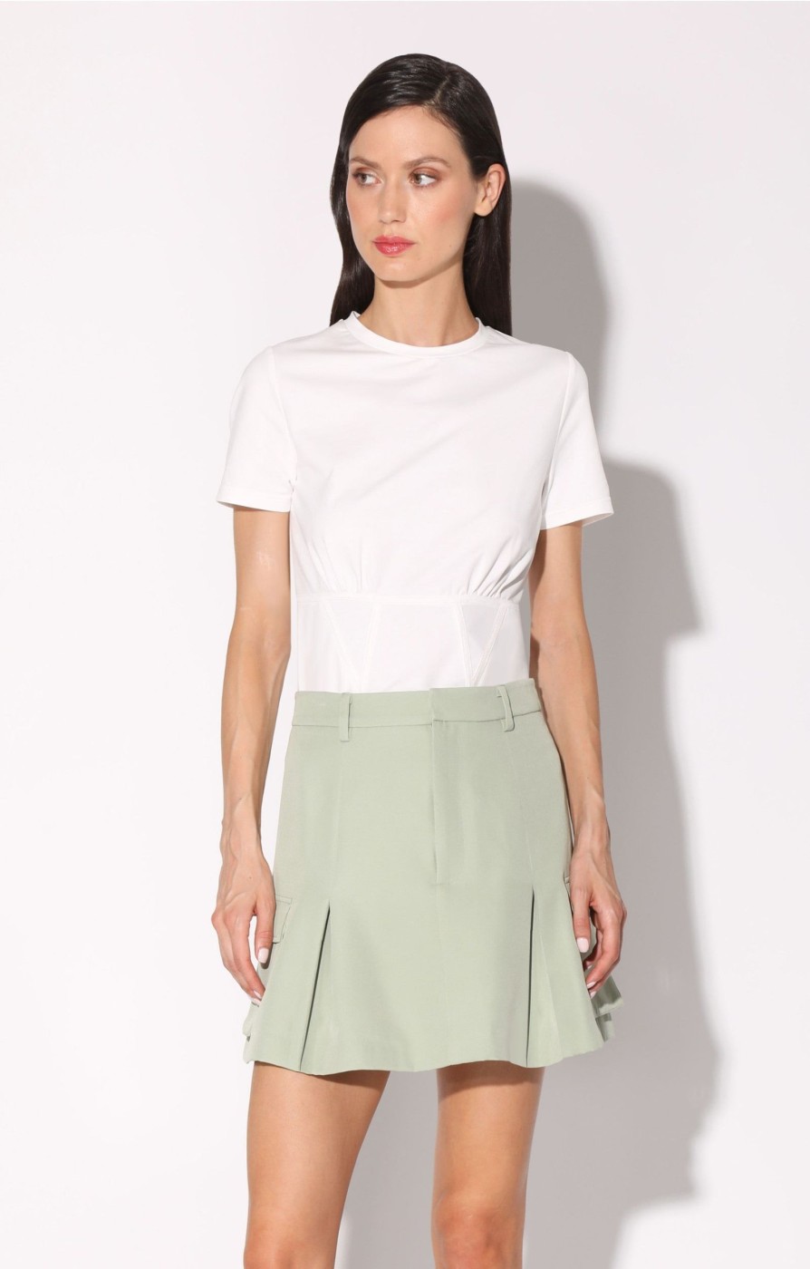 Walter Baker Thalia Skirt, Jade | Bottoms