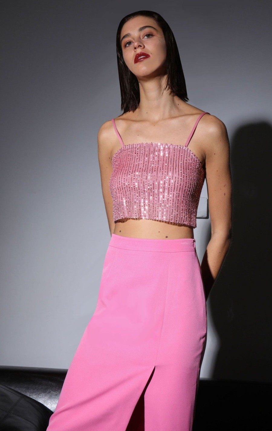 Walter Baker Chellie Top, City Sequin Rose | Tops