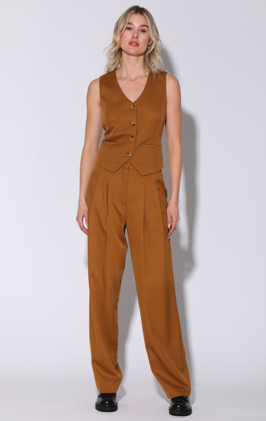 Walter Baker Luanna Vest, Camel | Tops