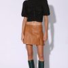 Walter Baker Izzie Skirt, Camel-Leather | Leather