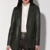 Walter Baker Mia Blazer, Basil-Leather | Leather