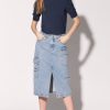 Walter Baker Tally Skirt, Light Wash | Bottoms